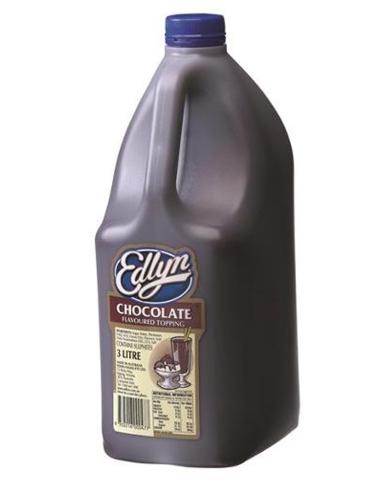 Edlyn Chocolate Topping 3ltr x 1