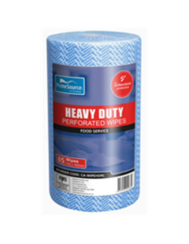Primesource Wipes Roll H/duty Blue Perf 30 by 53cm 45 Metre Roll Pack x 1