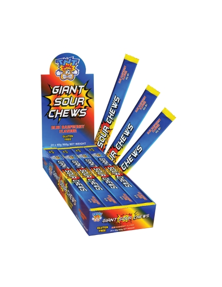 Tnt Framboise bleue acidulée géante 40 g x 24
