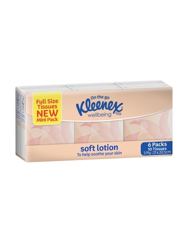 Kleenex Pocket de lotion souple tissu 6 Pack x 1