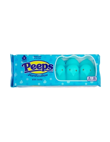 Peeps Blue Marshmallow Chicks 5 Pack 42g x 24