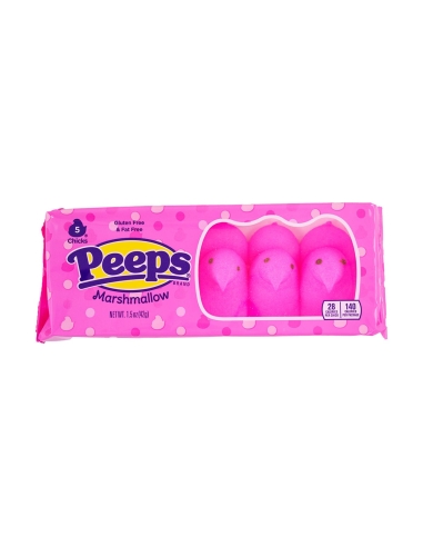 Peeps 粉色棉花糖小鸡 5 包 42 克 x 24
