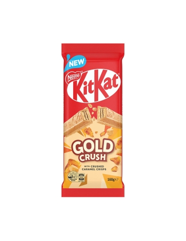 Neste Kitkat Gold Crush With Crushed Caramel Crisps 160g x 12