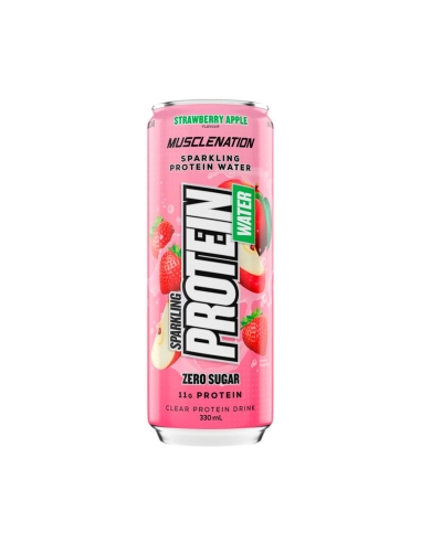 Muscle Nation Sparking Protein Water Strawberry Apple 330ml x 12
