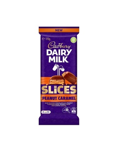 Cadbury Dairy Milk Peanut Caramel Slice 170g x 16
