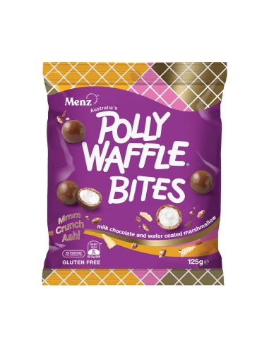 Menz Polly Waffle Bites 125g x 12