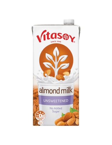 Vitasoy Unsweetened Almond Milk 1ltr x 1