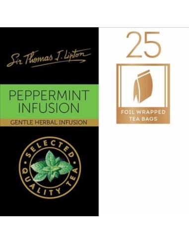 Lipton Borse da tè Env Peppermint Sir Thomas 25 Pack x 6