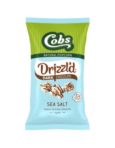 Cobs Popcorn Drizzl'd Dark Chocolate Sea Salt 70g x 15