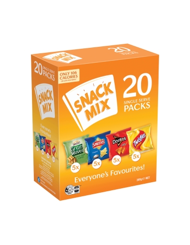 20 Pack Smiths Snack Mix 395g
