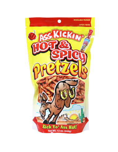 Ass Kickin Pretzels - Hot n Spicy 340g x 1