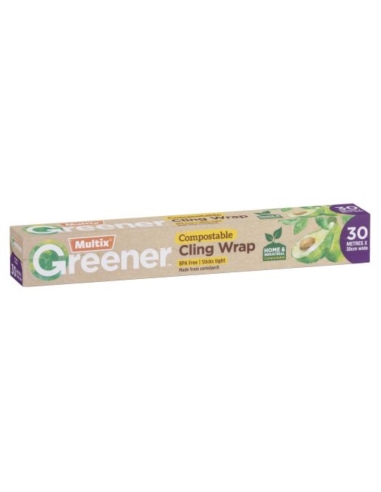 Multix Greener Compostable Cling Wrap 30M Pack x 1