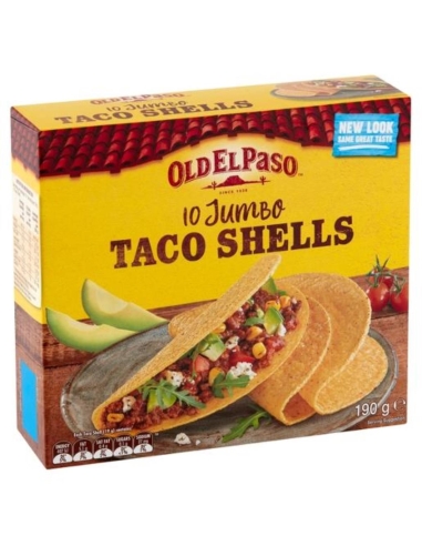 Old El Paso Jumbo Taco Shells 190g x 6