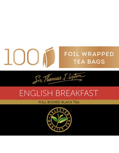 Lipton Tea Bags Env English Breakfast 100 Pack x 1