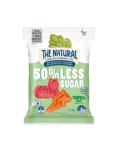 Natural Confectionery Co Low Sugar Tropical Blast 130g x 24