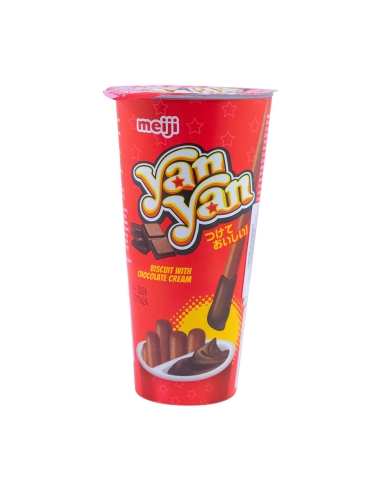 Meiji Biscotto Yan Yan Con Crema Al Cioccolato 45g x 10