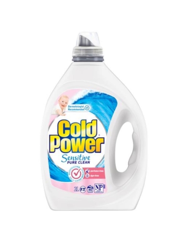 Cold Power Sensitive Pure Clean Laundry Liquid 2l x 4