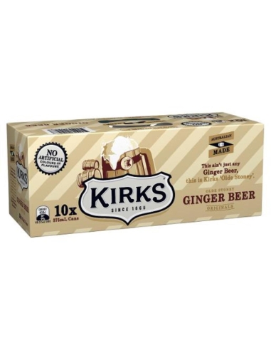 Kirks Ginger Beer 375m 10 Pack x 1