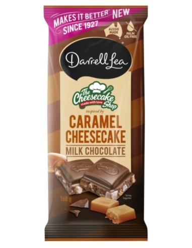 Darrell Lea Caramel Cheesecake Chocolate Block 160g x 17