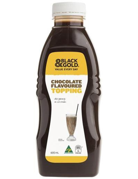 Black & Gold Toppings de xocolata 600ml x 1