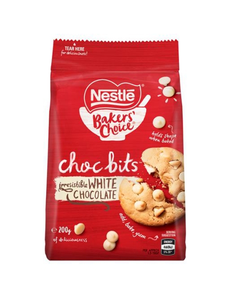 Nestlé White Baking Chocolate Bits 200g x 1