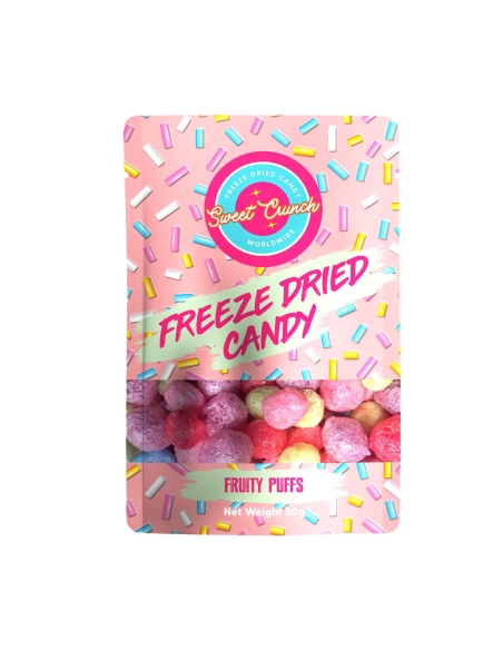 Słodki Crunch Liofilizowane Cukierki Owocowe Puffy 50g x 10