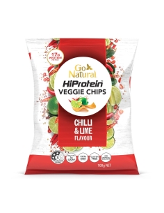 Go Natural HIPROTEIN VEGGIE xips Chile & Lime Sabor 100g x 5