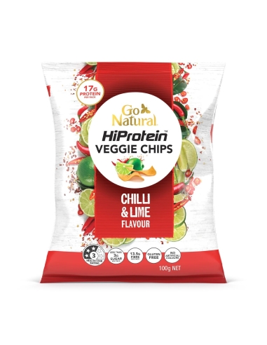 Go Natural HIPROTEIN VEGGIE xips Chile & Lime...