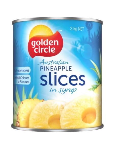 Golden Circle Llesques australianes de pinya en almívar 3 kg x 1