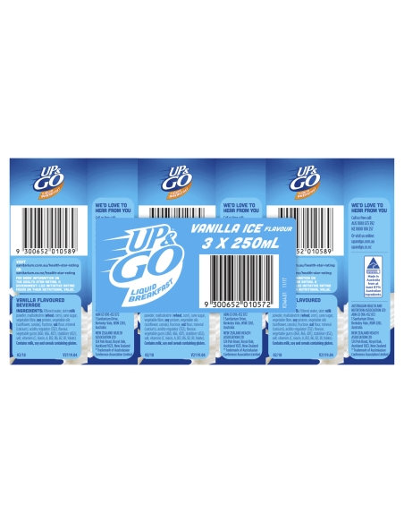 Up & Go Wanilia 250 ml x 24