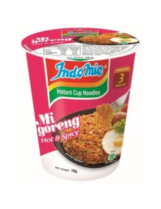 Indomie Gorąca i pikantna kubek z makaronem 70g x 12