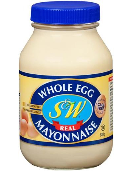 S & W Whole Egg Mayonnaise 880g x 1