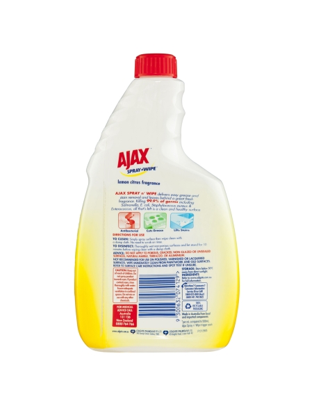 Ajax Spray n Wipe 柠檬味补充装 750ml x 1