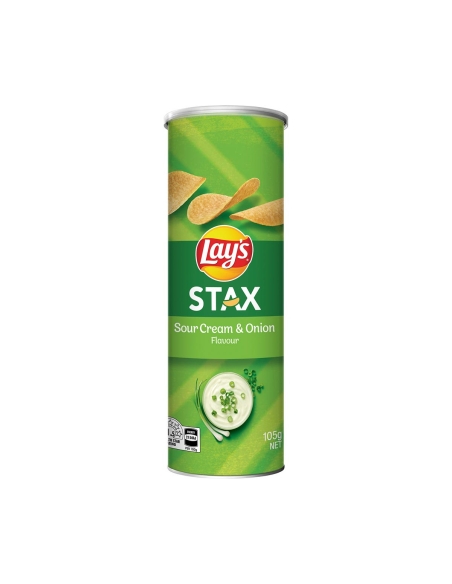 Lays Crema de azufre Stax & Chives 105g x 1
