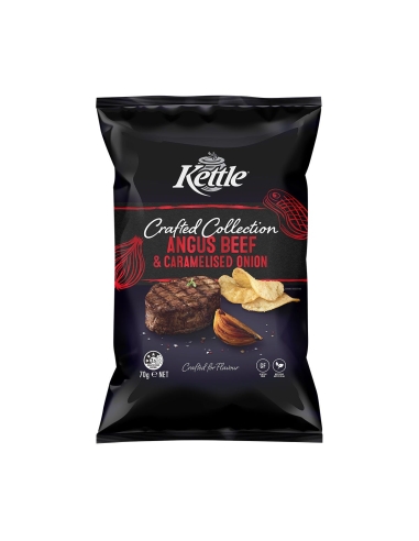 Kettle Angus boví i ceba caramel·litzada 70g x 12