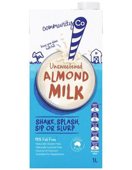 Community Co Unsweetened Almond Milk 1ltr x 1