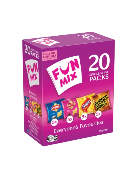 Smiths Confezione da 20 pezzi Fun Mix 375g x 1