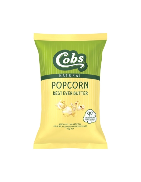 Cobs Naturalny Popcorn Najlepszy w historii Popcorn maślany 90g x 12