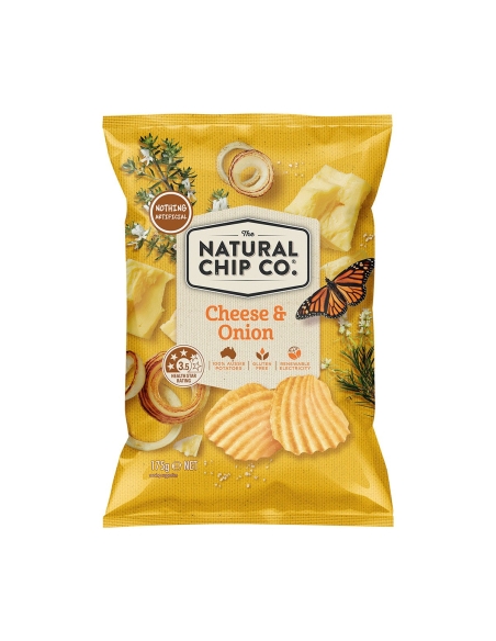 Natural Chip Co. Queso & cebolla 175g x 1