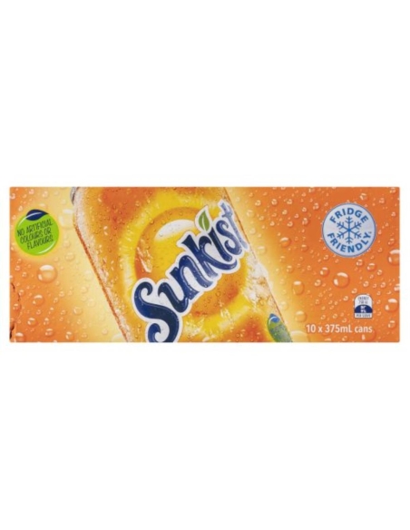 Sunkist Orange Soft Drink 375 ml x 10