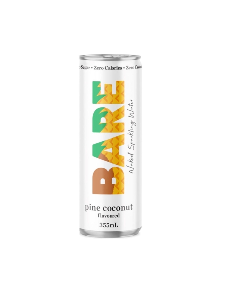 Bare Naked Sparkling Wasser Pine Coconut 355ml x 24