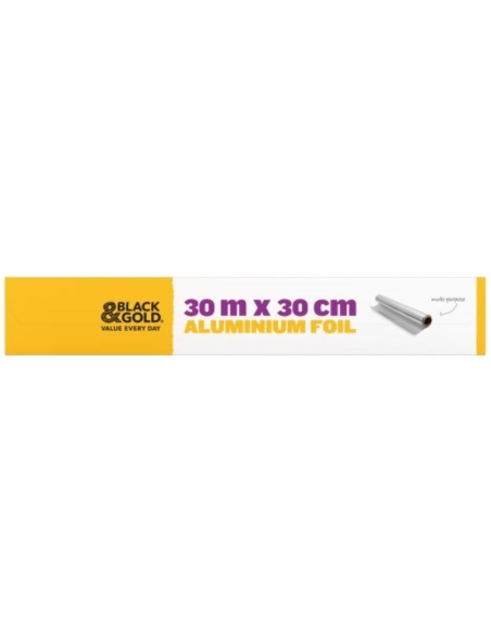 Black & Gold Foil 30m x 1