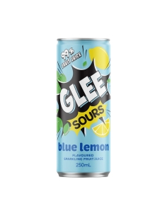 Glee Sours Blue Lemon Sparkling Fruit Juice 250 ml x 24