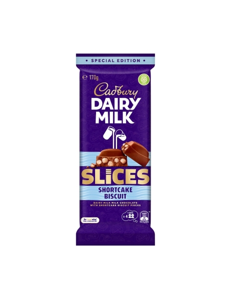 Cadbury デイリーミルクスライスショートケーキビスケット 170g x 15