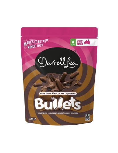 Darrell Lea Dark Chocolate Licorèe Bullets 226g...