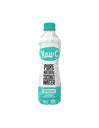 Raw C coconut aigua recta de 350 ml x 24