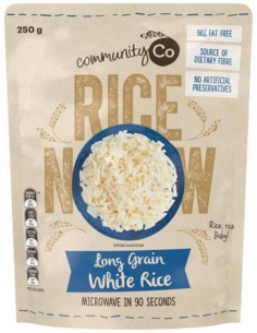 Community Co Riso a grani lunghi per microonde 250g x 6