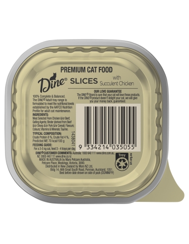 Dine Chicken Slices Cat Food 85g x 14
