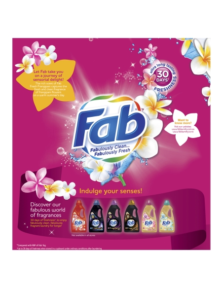 Fab Frangipani Detergent Powder 2kg x 1