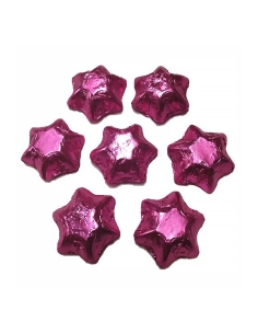 Lolliland Chocolat Stars Foil rose 120 pièces 1kg x 1